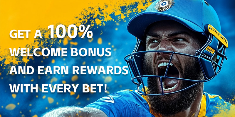 Get a 100% Welcome Bonus and earn rewards with every bet!